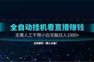 （14483期）直播助手全自动看大平台直播赚钱，全自动无需人工干预，小白无脑日入1000