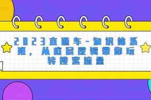 （8104期）2023直通车-知识体系班，从底层逻辑带你玩转搜索流量（18节课）