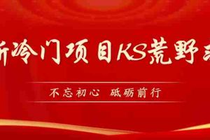 （7229期）KS荒野求生玩法比较冷门好做（教程详细+带素材）
