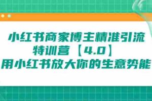 （6796期）小红书商家 博主精准引流特训营【4.0】用小红书放大你的生意势能