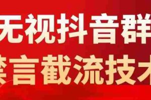 （5492期）抖音粉丝群无视禁言截流技术，抖音黑科技，直接引流，0封号（教程+软件）