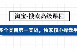 （4414期）淘宝-搜索高级课程：多个类目第一实战，独家核心操盘手法