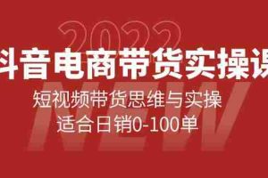(4018期)抖音电商带货实操课:短视频带货思维与实操,适合日销0-100单