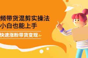 (4000期)短视频带货混剪实操法,小白也能上手,快速涨粉带货变现