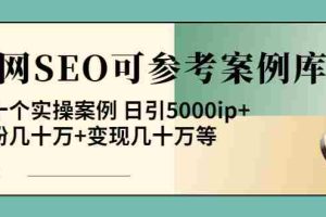 (3834期)《全网SEO可参考案例库》几十个实操案例 日引5000ip+涨粉百W+变现几十W等!