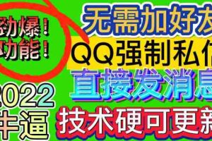 （2985期）QQ强制聊天脚本 外面卖300/月支持多开批量操作，只能发送图片【模拟器版】