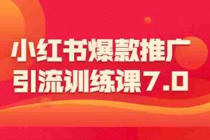 （1565期）小红书爆款推广引流训练课7.0：一部手机即可操作玩转小红书引流赚钱
