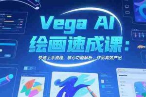(15470期)Vega AI绘画速成课:快速上手流程,核心功能解析,作品高效产出