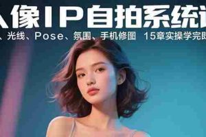 （15920期）人像IP自拍系统课：构图、光线、Pose、氛围、手机修图 15章实操学完即出片